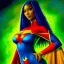 Placeholder: ultra detailed fullbody portrait of beautiful booty busty Miss Martian, wearing skintight costume, extremely detailed digital painting, intrincate, extremely detailed smiling face,crystal clear Big Green eyes, in the style of adam hughes , mystical colors , perfectly centered image, perfect composition, rim light, beautiful lighting,8k, stunning scene, raytracing