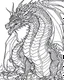 Placeholder: That really massive dragon coloring page