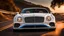 Placeholder: A sleek white shiny (((electric bentley))), its contours and details perfectly captured in a (((cinematic view))), zipping along a winding road under a beautiful blue black night sky