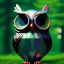 Placeholder: Owl, forest, bokeh, sparkle, depth of field,