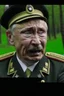 Placeholder: 4k full détails. Photo with 2 caractères. Vladimir poutine russian leader crying. Ghost of Adolf hitler in german uniform laughing.