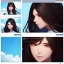 Placeholder: red long haired woman, casual clotting, realistic, HD4k, watery cloud background, close up shot,