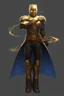 Placeholder: Golden Warforged, Batman, Sorcerer Supreme, Dark Cloak, Mechanus, Humanoid.