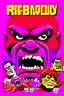 Placeholder: head fuked title with movie poster title :HEAD FUKED SO MUCH BRO, monster more angry and more 90s style, angry fast, extreme, wild, so so angry, red and purple background with 90s style slashes