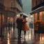 Placeholder: rainy street romantic