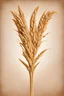 Placeholder: 2 heads of wheat leaning to the side, clipart