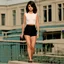 Placeholder: selena gomez pretty,very short hair full body