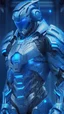 Placeholder: High Tech cyber armor blue