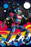 Placeholder: abstract robot dancer electronica music STYLE OF Hiroshi Nagai