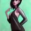 Placeholder: Full body portrait, painting, medium shot lady Style of IMVU