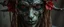 Placeholder: close up portrait of a voodoo transhumanism witchcraft
