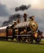 Placeholder: steampunk train