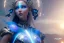 Placeholder:  beautiful cosmic woman with blu color skin, long hair, nice smiling, magic glamour make up, delicate colors, beautiful glamour galactique dress, ultra sharp focus, 8k, unreal engine 5, extremely sharp detail, light effect, soft light atmosphere of a spaceship, smooth, full of details, face in front, complete vision of face and hair and body