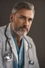 Placeholder: hyper realistic A centered image of male doctor