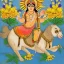 Placeholder: indian god of flowers riding on a flowery bird