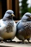 Placeholder: Chubby and cute pigeons