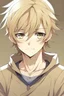 Placeholder: Dirty Blonde Anime Teen Boy