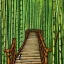 Placeholder: intricate, realistic bamboo forest with wooden walkway disappearing into nothing, 8k, high-quality, ultrafine-detail, intricate, digital painting, brian froud, howard lyon, selina french, anna dittmann, annie stokes, Greg Rutowski