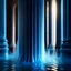 Placeholder: water flowing against a pillar, motion blur, 8k, downlight, soft light, depth of field, photorealism, trending on art station, lotsa detail