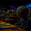 Placeholder: Hyperrealistic, spooky, dark, odd extraterrestrial being at work as a school teacher, many students, sharp focus, 8k, 3d, very detailed, volumetric light, grim, fine art, very colorful, ornate, insanely detailed and intricate, hypermaximalist, super detailed, decadent, Max Ernst style