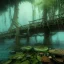 Placeholder: Underwater Forest, Trees, Wood Bridge Submerged, Fish, 8k Resolution, Fine-Detail, High-Quality, Intricate, Detailed Matte, 3d Octane Render, Beautiful, Stunning, Brian Froud, Selina French, Howard Lyon, Greg Rutowski, Annie Dittman, Annie Stokes