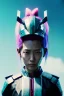 Placeholder: portrait, Asian cyborg woman, samurai warrior :: symmetry photography, cyberpunk style, pink hair, perfect eyes, samurai helmet, samurai mask, black samurai army, katana, japanese traditional ornaments, pink, white, black, glow eyes, cinematic, Ultra realistic, dark scene, soft color, highly detailed, unreal engine 5, RTX, ultra detail, 3d, finely drawn, high definition.