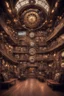 Placeholder: a huge steampunk video hall