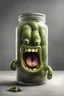 Placeholder: very angry pickles in jar