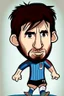 Placeholder: Lionel Messi Footballer cartoon 2d