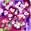 Placeholder: watercolor abstract painting plum flowers