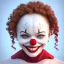 Placeholder: Ultra detailed very beautiful smileing cute clown girl,beautiful real skin, red nose, shallow of dept 3d, symmetrical, ultra detailed curl hair, ambient lighting, ultra detailed face, concept art, circus,party, digital painting, octane render,quixel megascans, depth of field (or dof),film photography, dslr, cinema4d, studio quality art by artstation