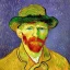 Placeholder: selfportrait painted by van gogh