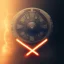 Placeholder: logo with only the letters 'STAR WARS', atmospheric, intricate, epic fantasy, ornate, 3D, cinematic lightning