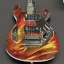 Placeholder: 50'S ELECTRIC GUITAR ROCKABILLY HOTROD SPACESHIP FLAMES