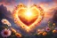 Placeholder: Love and big sun heart, flowers, etheric ambiance