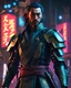 Placeholder: raiden shogun, baal, genshin, Cyberpunk 2077, Blade Runner 2049, Renaissance Painting, Neon Lights, Renaissance Art Style, Refined Details, Rich Textures, Human Figure, Clothing, Accessories, Ornaments, Textured Fabrics, Botticelli, Realistic, High-Detail, High-Resolution, Cyberpunk Aesthetic, Renaissance Aesthetic, Painterly Style, Atmospheric Lighting, Cinematic, Concept Art, Futuristic, Rembrandt, Character