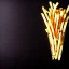 Placeholder: French fries, black background