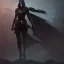 Placeholder: dark knight shadow woman, matter, majestic, flow, illustration, concept art, by Greg Rutkowski, Sung Choi, Mitchell Mohrhauser, Maciej Kuciara, Johnson Ting, Maxim Verehin, Peter Konig, trending on artstation