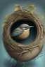 Placeholder: Design a circle with a bird's nest