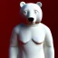 Placeholder: Un ours blanc, réaliste, habillé comme un moine bouddhiste, anthropomorphique, sombre, très détaillé, représentation 3d, un maximum de détail