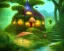 Placeholder: mystical house on a hot tropical island, fantasy art, surreal art, beautiful little fairies sitting on the trees,