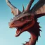 Placeholder: red dragon, dragon portrait, portrair, dragon head, dragon face, big eyes, fangs, dragon with horns, 8k resolution, high-quality, fine-detail, fantasy, incredibly detailed, ultra high resolution, 8k, complex 3d render, cinema 4d