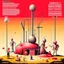Placeholder: Surreal, Style by Yves Tanguy and Simor Stalenhag, Dante's third level of hell = GLUTTONY, gloop running through tubes, symbolic art, massively obese non-human, biomorphic deformity, Expressionism
