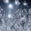 Placeholder: celestial, ice crystals, snow, icicles, reflections