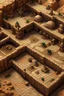 Placeholder: RPG tabletop desert dungeon upview