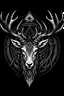 Placeholder: Logo for Metalband. Name of the band is Panthalassa. Dark, horror, deer