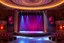 Placeholder: luxury large opera stage with flash animation light and lcd big screen in baground