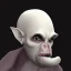 Placeholder: Nosferatu with tentacle beard grey skin and vampire fangs as a Russian Orthodox