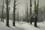 Placeholder: "painting of trees covered in snow, in the style of grigory gluckmann, norwegian nature, uhd image, abigail larson, realistic landscapes, traditional oil painting, green and gray --ar 16:9 --v 5.2 --s 250 --style raw"