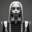 Placeholder: wednesday addams, addams family style, hyper detail, octane render, unreal engine 5, 8k resolation